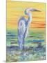 Egret Sunset I-Olivia Brewington-Mounted Art Print