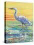 Egret Sunset II-Olivia Brewington-Stretched Canvas