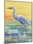 Egret Sunset II-Olivia Brewington-Mounted Art Print