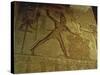 Egypt, Abu Simbel, Reliefs in Great Temple of Ramses II-null-Stretched Canvas