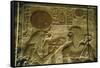 Egypt, Abydos, Stone Carvings of Seti I-Claudia Adams-Framed Stretched Canvas