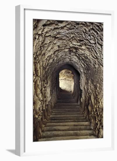 Egypt, Alexandria, Catacombs of Kom-Esh-Shuqafa, Interior of the Hypogeum-null-Framed Giclee Print