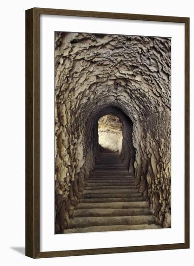 Egypt, Alexandria, Catacombs of Kom-Esh-Shuqafa, Interior of the Hypogeum-null-Framed Giclee Print