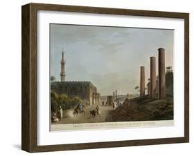 Egypt, Alexandria, Granite Pillars of Portico of Canopus, 1804-Luigi Mussini-Framed Giclee Print