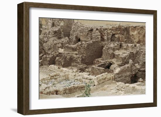 Egypt, Alexandria, Ruins of the Roman Baths at Kom Al-Dik-null-Framed Giclee Print