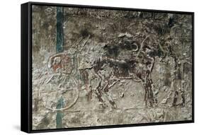 Egypt, Amarna, Tell El-Amarna, Necropolis, Tomb of Merire, Relief Depicting Chariot Race-null-Framed Stretched Canvas