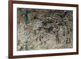 Egypt, Amarna, Tell El-Amarna, Necropolis, Tomb of Merire, Relief Depicting Chariot Race-null-Framed Giclee Print