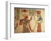 Egypt, Amonherkhopeshaf's Tomb, Painted Relief Depicting Pharaoh Ramses III in Front of Isis-null-Framed Giclee Print