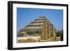 Egypt, Ancient Memphis, Necropolis of Saqqara, Step Pyramid of Gioser and Funerary Complex-null-Framed Giclee Print