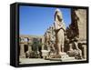 Egypt, Ancient Thebes, Luxor, Karnak, Temple of Amon, Court of Ramses II-null-Framed Stretched Canvas