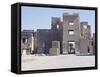 Egypt, Ancient Thebes, Medinet Habu, Temple of Ramses III, Royal Pavilion-null-Framed Stretched Canvas