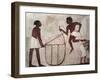 Egypt, Ancient Thebes, Shaykh 'Abd Al-Qurnah, Mural of Farmers at Work at Tomb of Nakht-null-Framed Giclee Print