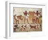 Egypt, Ancient Thebes, Shaykh 'Abd Al-Qurnah, Mural of Farmers at Work-null-Framed Giclee Print