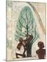 Egypt, Ancient Thebes, Shaykh 'Abd Al-Qurnah, Mural of Man Resting under Tree at Tomb of Menna-null-Mounted Giclee Print