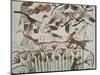 Egypt, Ancient Thebes, Shaykh 'Abd Al-Qurnah, Mural of Marshland Fowl and Cats at Tomb of Menna-null-Mounted Giclee Print