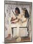 Egypt, Ancient Thebes, Shaykh 'Abd Al-Qurnah, Mural of Prince and Wife at Tomb of Senneferi-null-Mounted Giclee Print