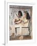 Egypt, Ancient Thebes, Shaykh 'Abd Al-Qurnah, Mural of Prince and Wife at Tomb of Senneferi-null-Framed Giclee Print