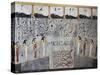 Egypt, Ancient Thebes, Valley of the Kings, Mural in Tomb of Ramses I-null-Stretched Canvas