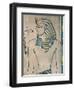 Egypt, Ancient Thebes, Valley of the Kings, Mural of Pharaoh Amenhotep III-null-Framed Premium Giclee Print