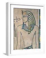 Egypt, Ancient Thebes, Valley of the Kings, Mural of Pharaoh Amenhotep III-null-Framed Giclee Print