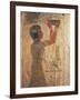 Egypt, Ancient Thebes, Valley of the Kings, Mural of Priest at Tomb of Ramses IX-null-Framed Giclee Print