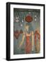 Egypt, Ancient Thebes, Valley of the Kings, Tomb of Horemheb, Mural Painting Depicting Goddess Isis-null-Framed Giclee Print