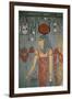 Egypt, Ancient Thebes, Valley of the Kings, Tomb of Horemheb, Mural Painting Depicting Goddess Isis-null-Framed Giclee Print