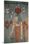 Egypt, Ancient Thebes, Valley of the Kings, Tomb of Horemheb, Mural Painting Depicting Goddess Isis-null-Mounted Giclee Print