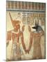 Egypt, Ancient Thebes, Valley of the Queens, Mural of Ramses III and God Anubis-null-Mounted Giclee Print