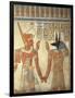 Egypt, Ancient Thebes, Valley of the Queens, Mural of Ramses III and God Anubis-null-Framed Giclee Print