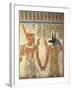 Egypt, Ancient Thebes, Valley of the Queens, Mural of Ramses III and God Anubis-null-Framed Giclee Print