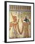 Egypt, Ancient Thebes, Valley of the Queens, Mural of Ramses III and God Anubis-null-Framed Giclee Print