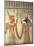 Egypt, Ancient Thebes, Valley of the Queens, Mural of Ramses III and God Anubis-null-Mounted Giclee Print