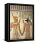Egypt, Ancient Thebes, Valley of the Queens, Mural of Ramses III and God Anubis-null-Framed Stretched Canvas
