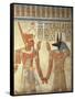 Egypt, Ancient Thebes, Valley of the Queens, Mural of Ramses III and God Anubis-null-Framed Stretched Canvas