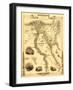 Egypt and Arabia - Panoramic Map-Lantern Press-Framed Art Print