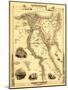 Egypt and Arabia - Panoramic Map-Lantern Press-Mounted Art Print