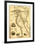 Egypt and Arabia - Panoramic Map-Lantern Press-Framed Art Print