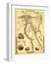 Egypt and Arabia - Panoramic Map-Lantern Press-Framed Art Print