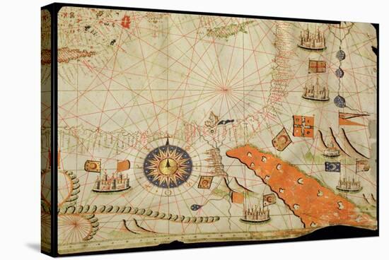 Egypt and the Red Sea, from a Nautical Atlas of the Mediterranean and Middle East-Calopodio da Candia-Stretched Canvas