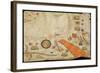 Egypt and the Red Sea, from a Nautical Atlas of the Mediterranean and Middle East-Calopodio da Candia-Framed Giclee Print
