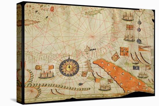 Egypt and the Red Sea, from a Nautical Atlas of the Mediterranean and Middle East-Calopodio da Candia-Stretched Canvas