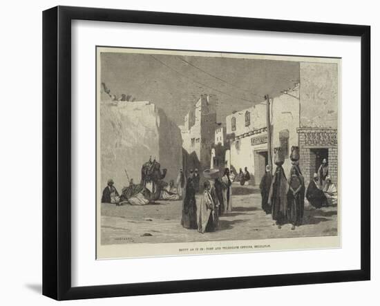 Egypt as it Is, Post and Telegraph Offices, Bellianah-Charles Auguste Loye-Framed Giclee Print