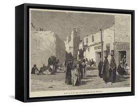Egypt as it Is, Post and Telegraph Offices, Bellianah-Charles Auguste Loye-Framed Stretched Canvas