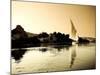 Egypt, Aswan, Felucca and Nile River-Michele Falzone-Mounted Photographic Print