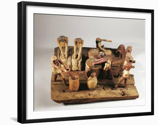 Egypt, Asyut, Bread Preparation, Wooden Model-null-Framed Giclee Print