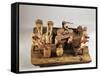 Egypt, Asyut, Bread Preparation, Wooden Model-null-Framed Stretched Canvas