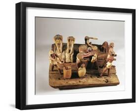 Egypt, Asyut, Bread Preparation, Wooden Model-null-Framed Giclee Print