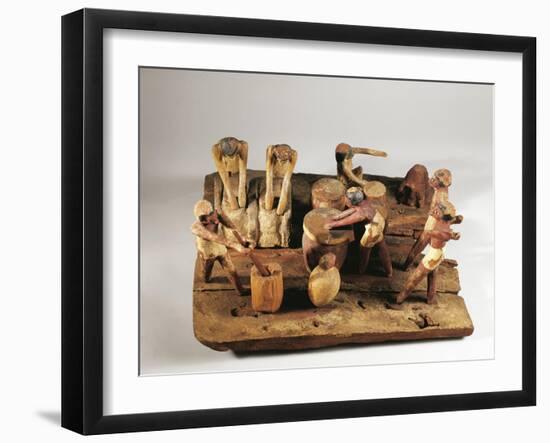 Egypt, Asyut, Bread Preparation, Wooden Model-null-Framed Giclee Print