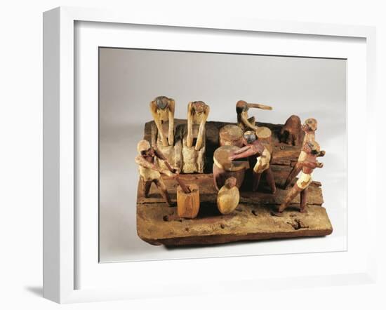 Egypt, Asyut, Bread Preparation, Wooden Model-null-Framed Giclee Print